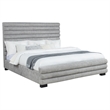 Pemberly Row 58-Inch Boucle Upholstered Eastern King Bed in Grey