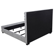 Pemberly Row 58-Inch Boucle Upholstered Eastern King Bed in Grey