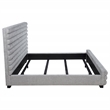 Pemberly Row 58-Inch Boucle Upholstered California King Bed in Grey