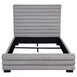Pemberly Row 58-Inch Boucle Upholstered Queen Bed in Grey Finish