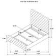 Pemberly Row 58-Inch Boucle Upholstered Queen Bed in Grey Finish
