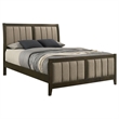Pemberly Row 51-Inch Upholstered Queen Panel Bed in Dark Cocoa