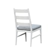 Pemberly Row Powder-Coated Aluminum Outdoor Panel Side Chair in Buff
