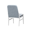 Pemberly Row Upholstered Aluminum Outdoor Side Chair in Buff