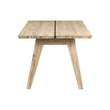 Pemberly Row Solid Oak Fixed-Top Leg Dining Table in Antique Oak
