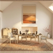 Pemberly Row Engineered Oak 3-Drawer Dining Sideboard in Oak