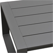 Pemberly Row Aluminum Outdoor Sofa and Coffee Table Set in Mocha