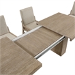 Pemberly Row Solid Spruce Trestle Table with 24