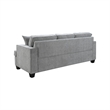 Pemberly Row Chenille Track Arm Sofa with 2 Pillows in Dalton Graphite