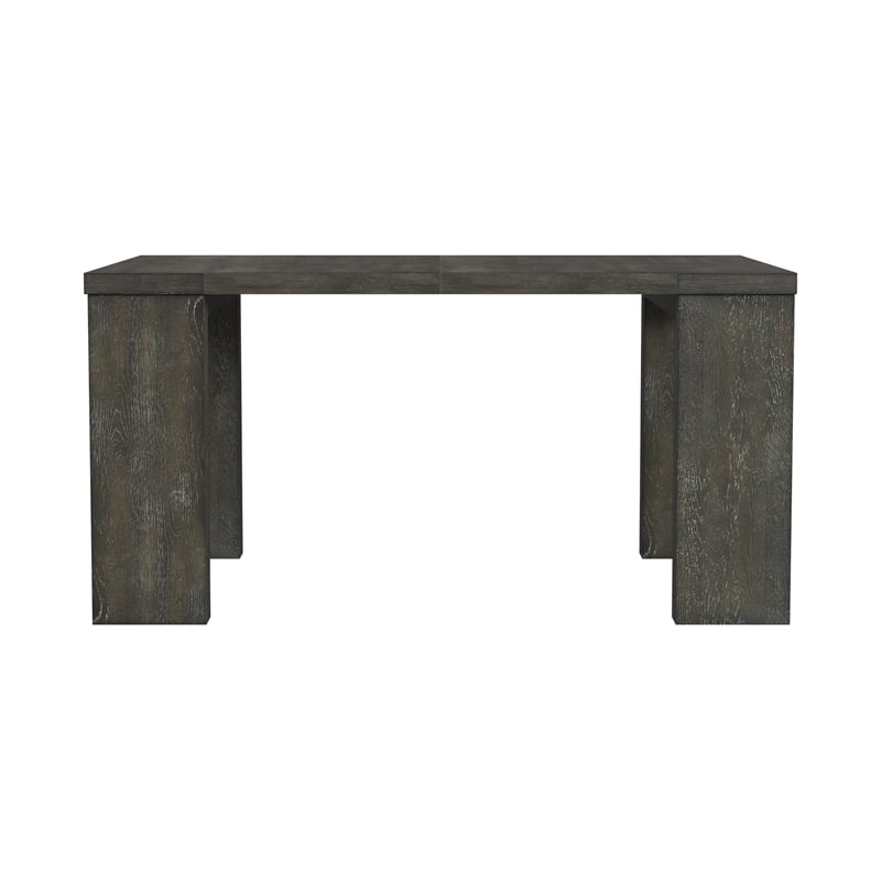 Pemberly Row Extension Dining Table with 5 Leaves in Reclaimed Chevron