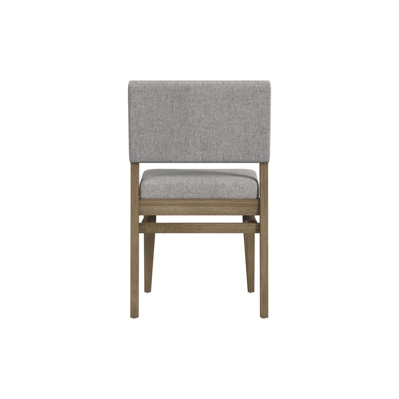 Pemberly Row Stackable Upholstered Dining Chair in Sandbar Oak
