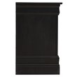 Pemberly Row Modern 2-Drawer Nightstand in Black Veneer Finish