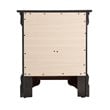 Pemberly Row Modern 2-Drawer Nightstand with Silver Hardware in Black
