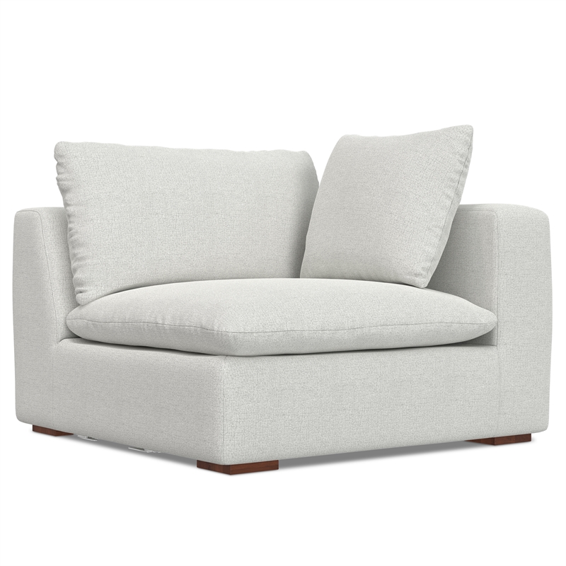 Pemberly Row 2-Seater Modular Sofa in Cloud Grey Performance Fabric