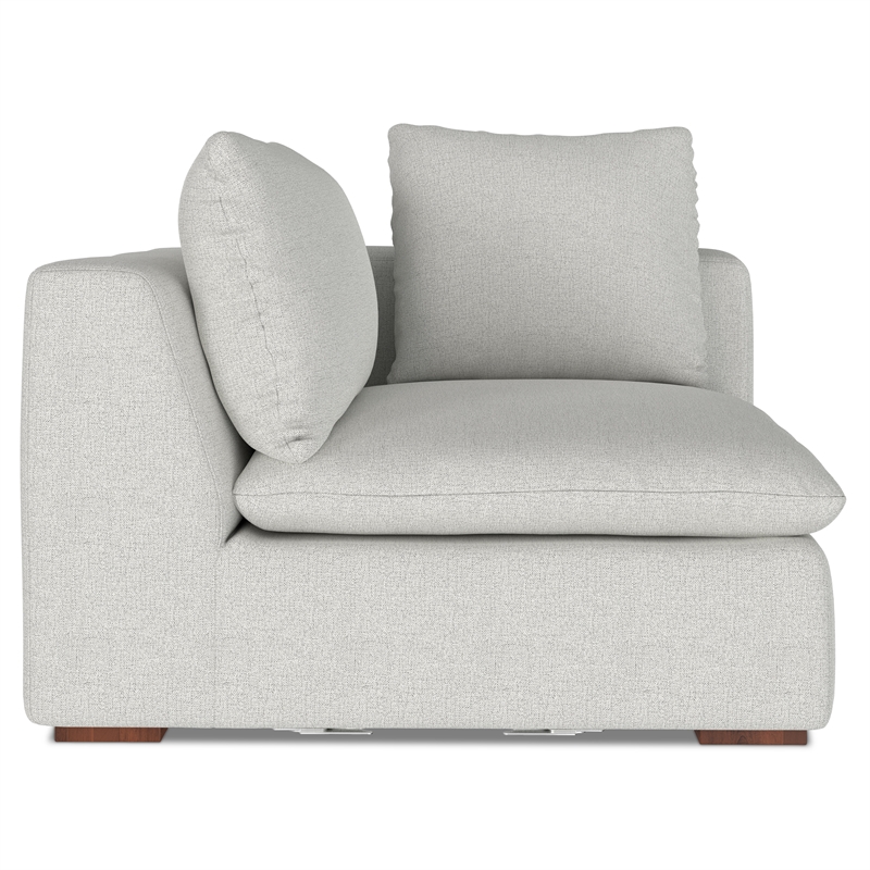 Pemberly Row 2-Seater Modular Sofa in Cloud Grey Performance Fabric