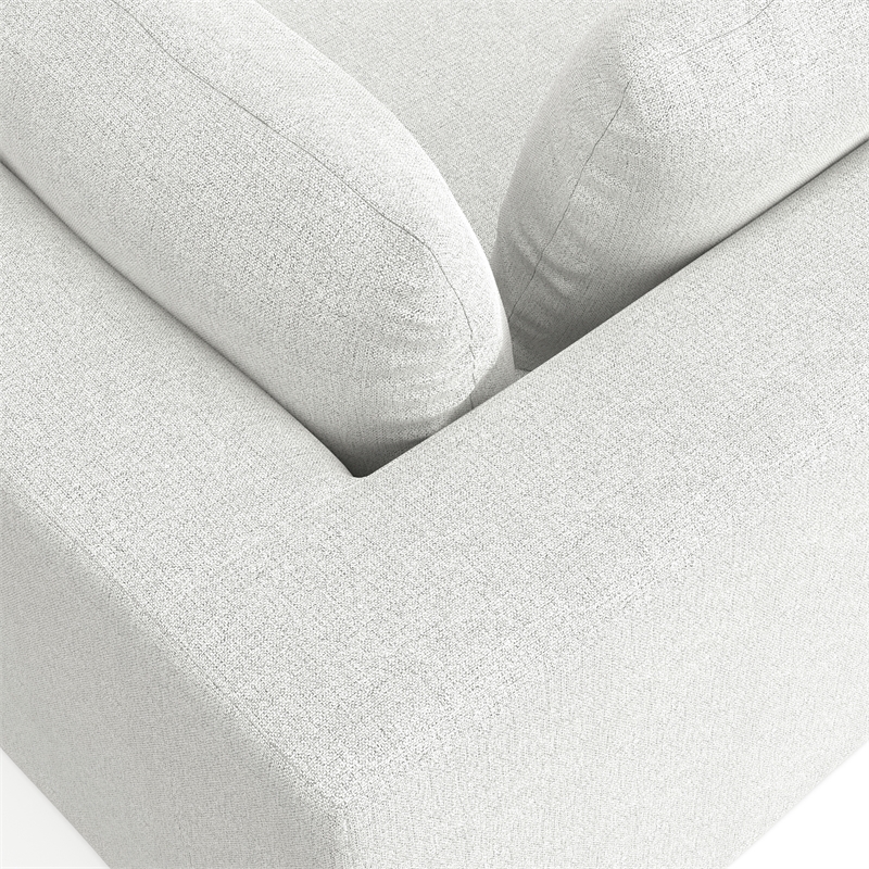 Pemberly Row 2-Seater Modular Sofa in Cloud Grey Performance Fabric