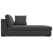 Pemberly Row Right-Facing Sectional Sofa in Pebble Gray Performance Fabric
