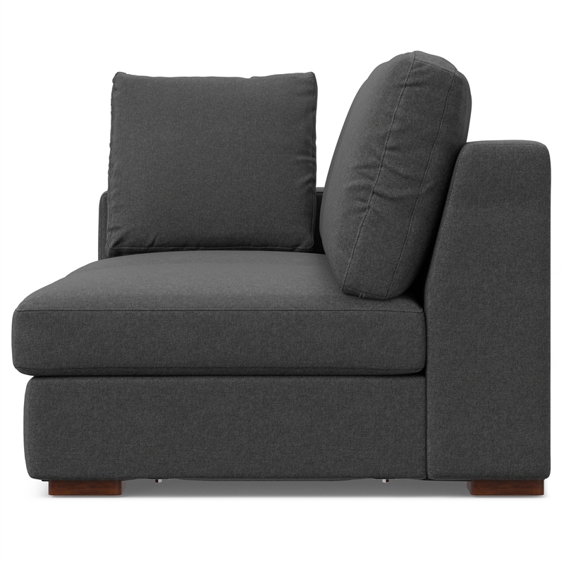 Pemberly Row Right-Facing Sectional Sofa in Pebble Gray Performance Fabric
