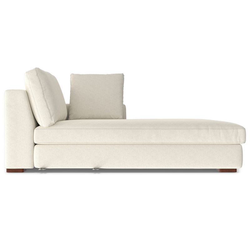 Pemberly Row Right-Facing Sectional Sofa in Cream Performance Fabric