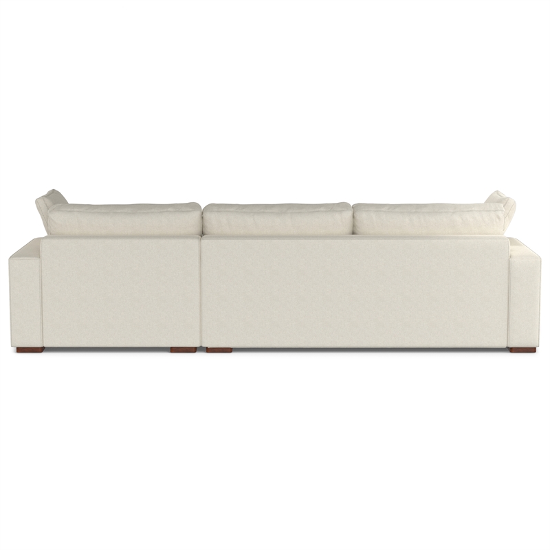 Pemberly Row Right-Facing Sectional Sofa in Cream Performance Fabric