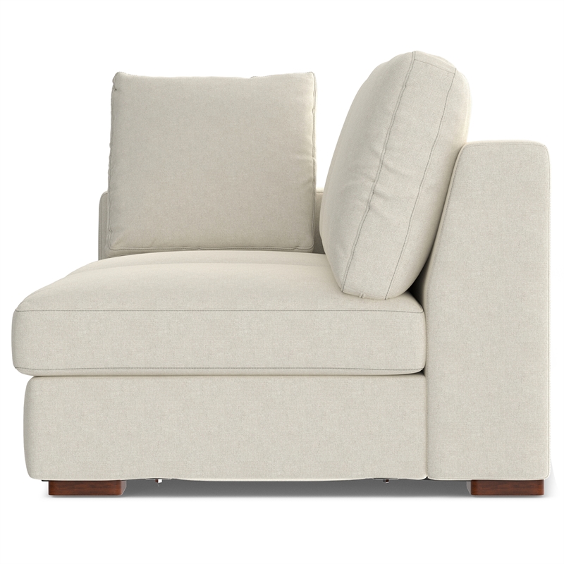 Pemberly Row Right-Facing Sectional Sofa in Cream Performance Fabric