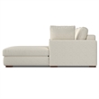 Pemberly Row Right-Facing Sectional Sofa in Cream Performance Fabric
