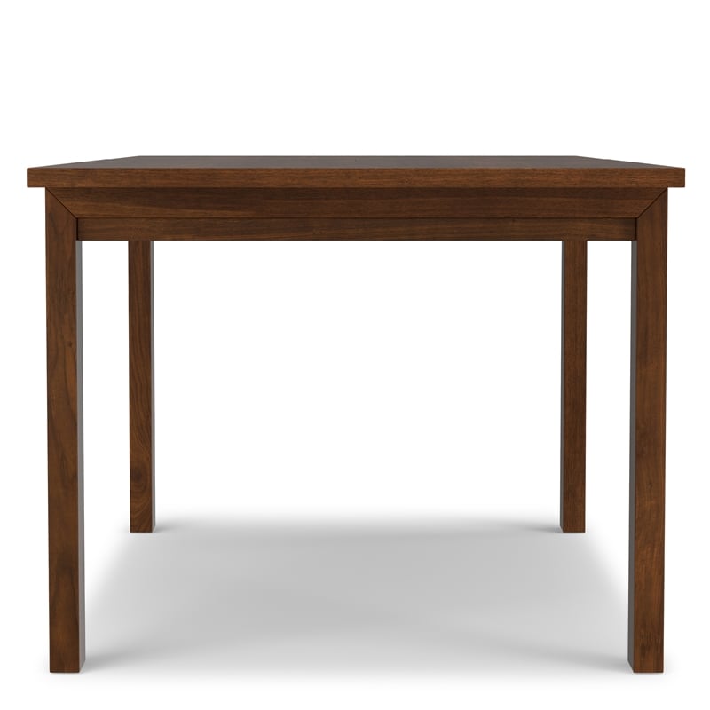 Pemberly Row Transitional Extendable Dining Table in Walnut Veneer