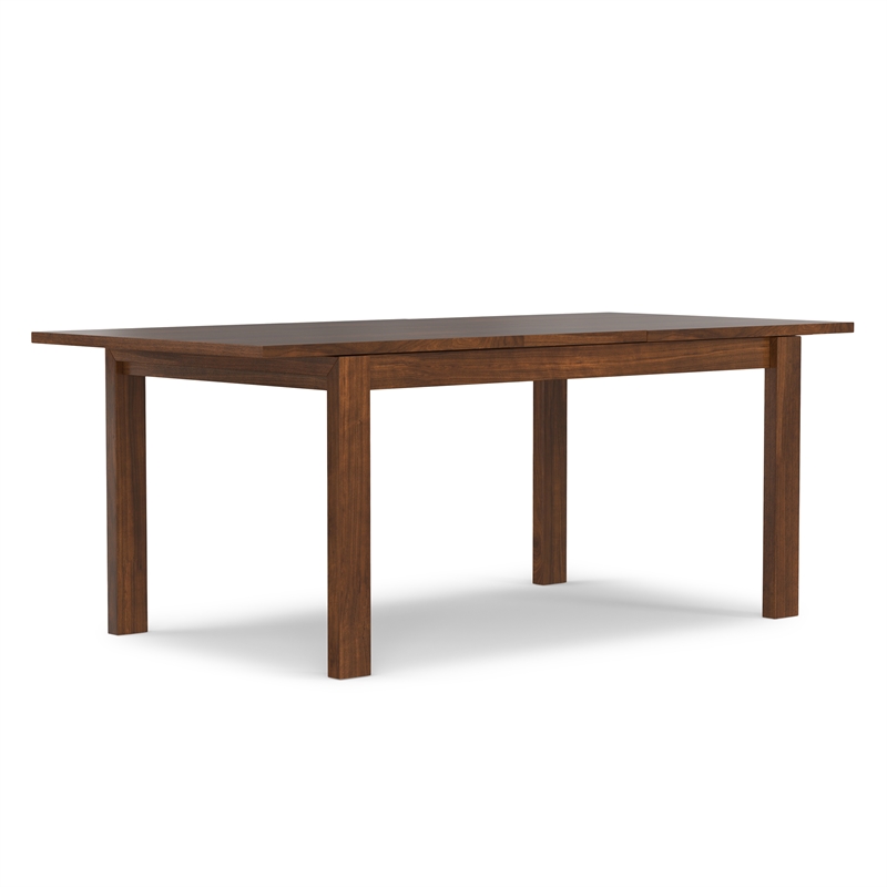 Pemberly Row Transitional Extendable Dining Table in Walnut Veneer