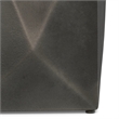Pemberly Row Contemporary Cast Aluminum Side Table in Graphite Finish