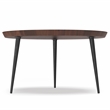 Pemberly Row 30 in Metal Coffee Table in Cognac Finish with Tray Top