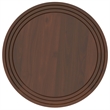 Pemberly Row 18 in Metal Round Side Table in Cognac Finish with Tray Top