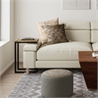 Pemberly Row 11 in Wide Metal C Side Table in Natural Finish