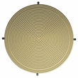Pemberly Row 17 Inch Metal Side Table in Gold and Brass with Spiral Detail