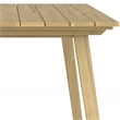 Pemberly Row Contemporary 7 Piece Outdoor Dining Set in Taupe Finish