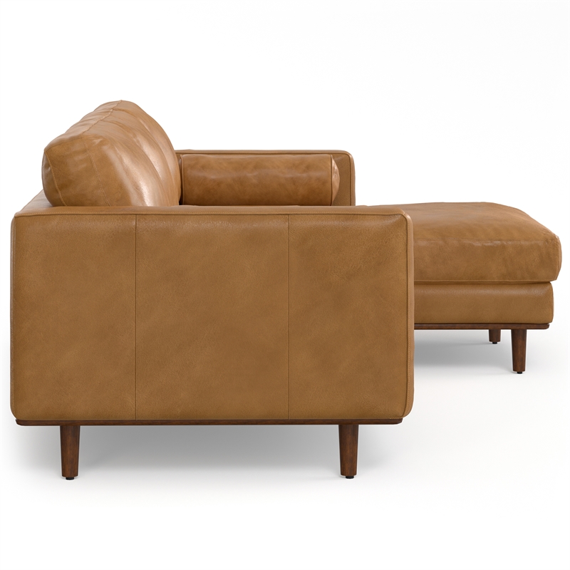 Pemberly Row Right Sectional Sofa in Sienna Genuine Leather