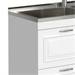 Pemberly Row 46-Inch Utility Sink and Cabinet in Pure White