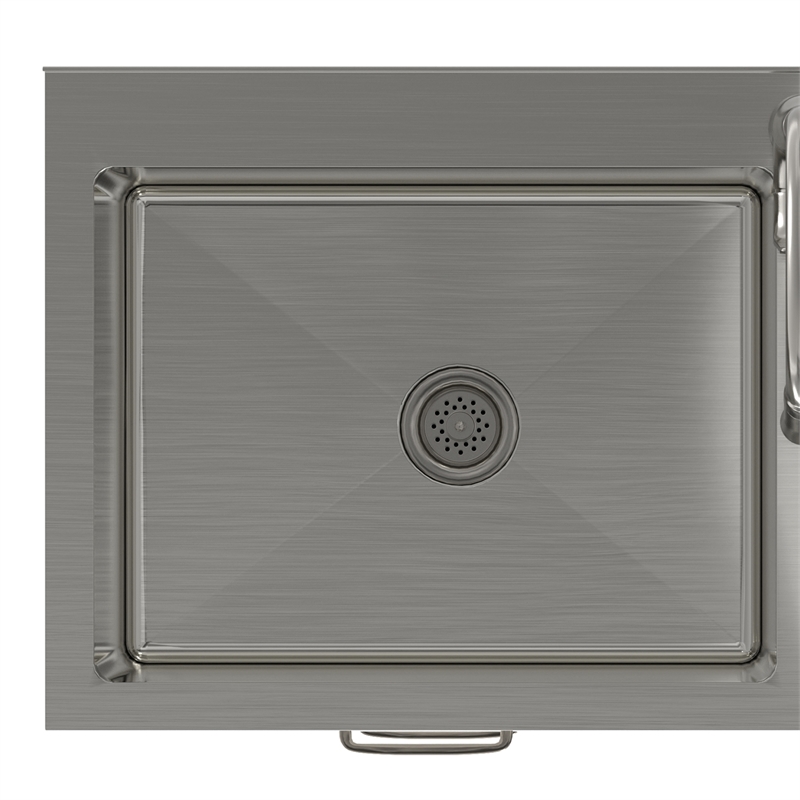 Pemberly Row 46-Inch Utility Sink and Cabinet in Pure White