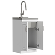 Pemberly Row 20-Inch Utility Sink and Cabinet in Pure White