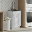 Pemberly Row 20-Inch Utility Sink and Cabinet in Pure White