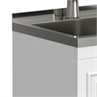 Pemberly Row 20-Inch Utility Sink and Cabinet in Pure White