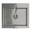 Pemberly Row 20-Inch Utility Sink and Cabinet in Pure White