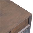 Pemberly Row Solid Rubberwood Industrial Desk Walnut Brown 72