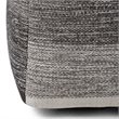 Pemberly Row Cube Pouf in Patterned Gray Melange Handwoven Cotton