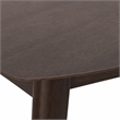 Pemberly Row Draper 7-Piece Dining Set in Turquoise Blue Fabric & Walnut Veneer
