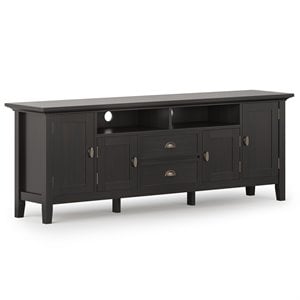 Pemberly Row Wood 72&quot TV Media Stand in Hickory Brown For TVs up to 80&quot