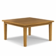 Pemberly Row Square Dining Table in Solid Wood Oak Finish