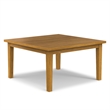 Pemberly Row Square Dining Table in Solid Wood Oak Finish