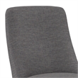 Pemberly Row Dining Chair Set of 2 Fabric Slate Gray with Curved Back