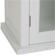 Pemberly Row Wooden Medicine Cabinet with Single Door in Pure White