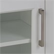 Pemberly Row Wooden Medicine Cabinet with Single Door in Pure White